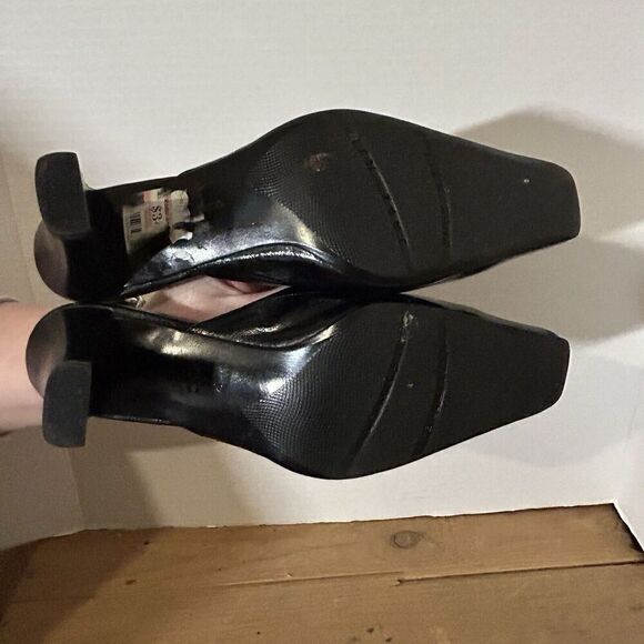 Liz Claiborne Flex Kisa Classic Slip on  Women’s Black Leather Slide Mule 7M - Picture 6 of 6